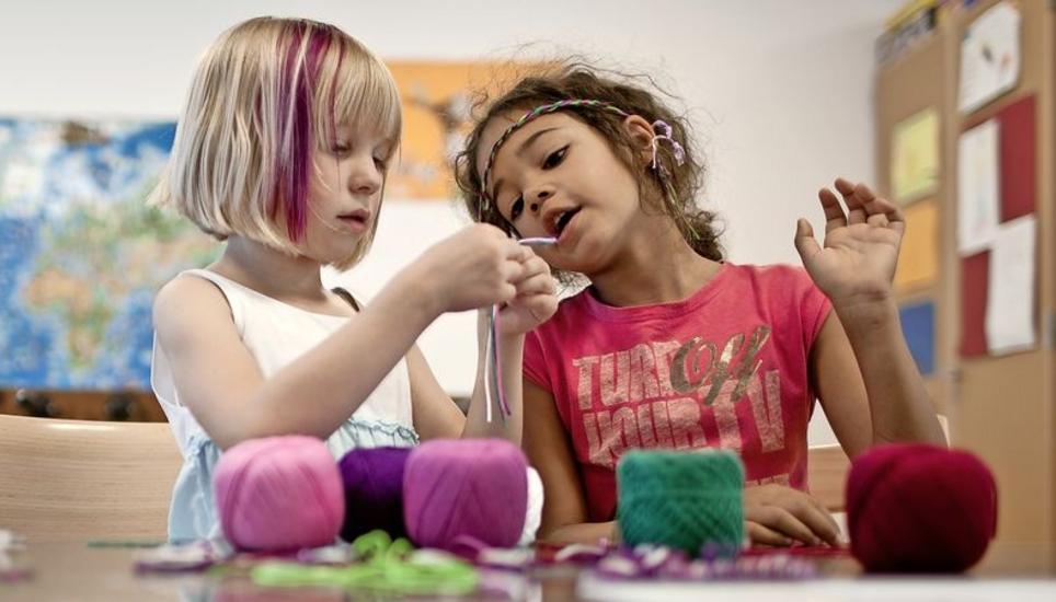 Kleine Kinder sollen noch vor der Schulzeit Deutsch lernen. Bild: Key