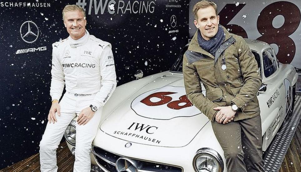 David Coulthard (l.) und IWC-Chef Christoph Grainger-Herr in Goodwood. Bild: zvg