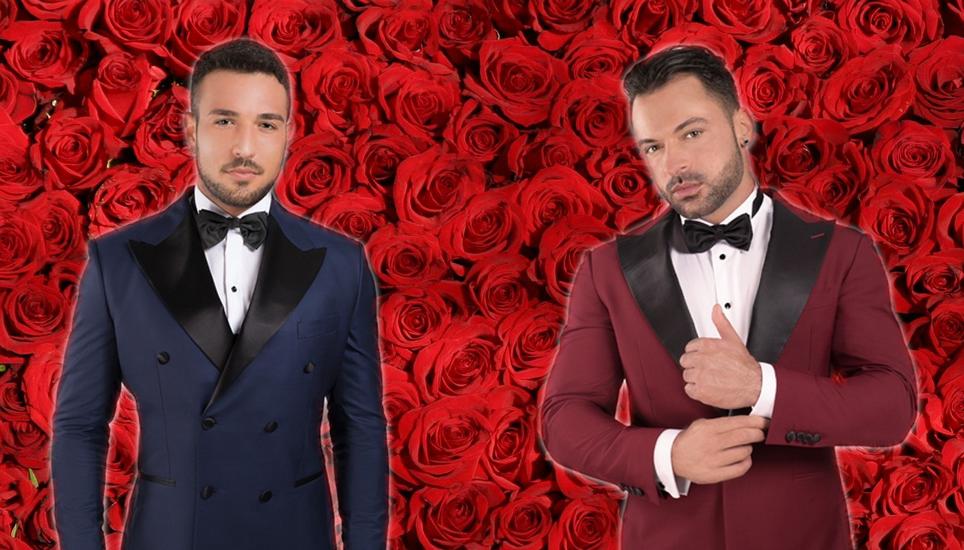 Wollen den Kampf der Rosen gewinnen: Cem (l.) und David aus Schaffhausen. Bild: 3+ / Montage: SHN