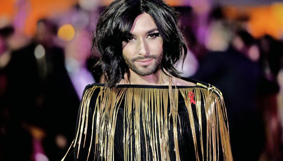 Welchen Einfluss haben die Gene? Welchen die Gesellschaft? Conchita Wurst gewann den Eurovision Song Contest 2014 und wurde dadurch berühmt. Bild: KEY