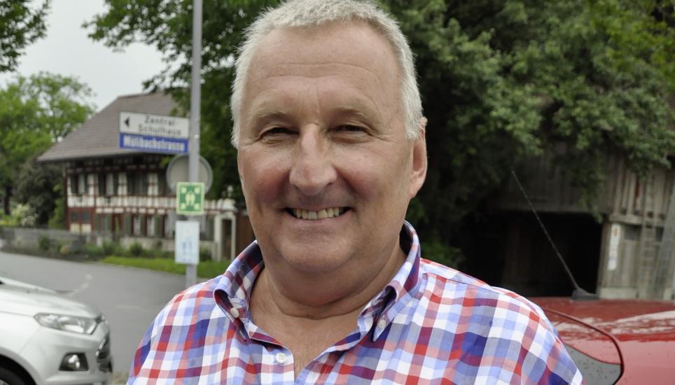 Martin Zuber kürzlich während der Tour de Suisse in Guntalingen. Bild: M. Gasser