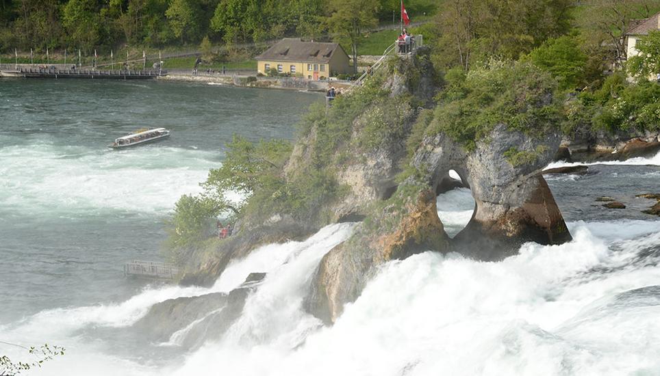 Der Rheinfall in Neuhausen. Bild: S. Hoffmann