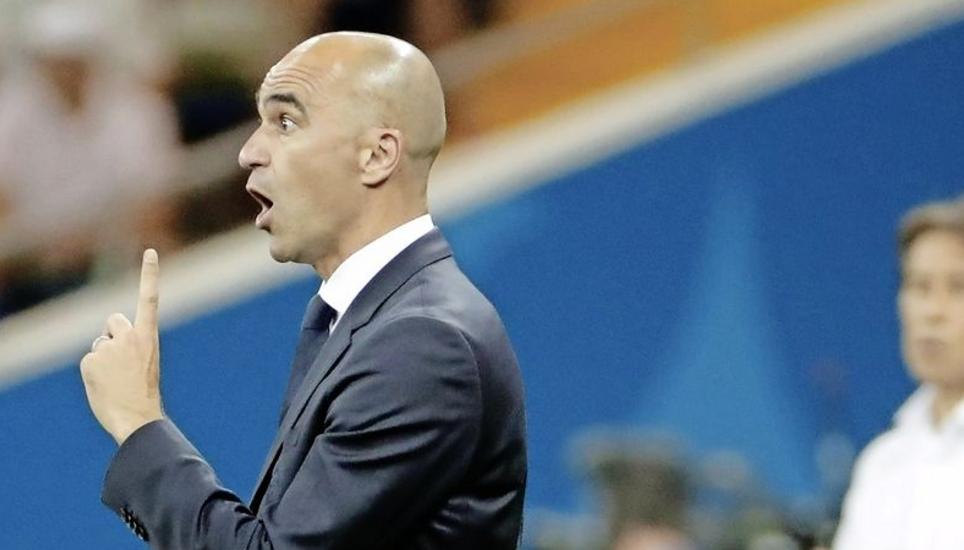 Aufgepasst, so wird es gemacht: Belgien-Coach Roberto Martínez gibt die (erfolgreiche) Richtung vor. Bild: Key
