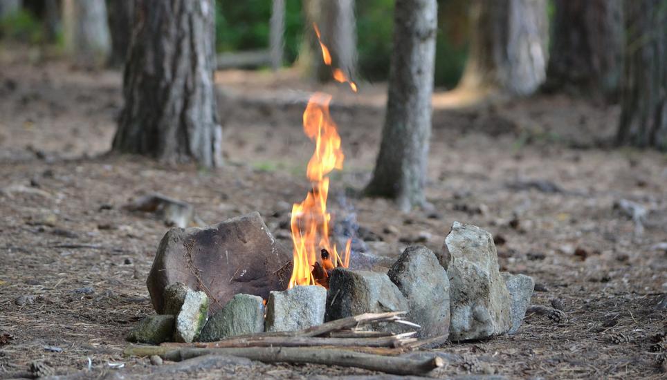Beim Entfachen eines Feuers im Wald ist im Kanton Thurgau besondere Vorsicht geboten. Die anhaltende Trockenheit führt zu einer erhöhten Waldbrandgefahr. Symbolbild Pixabay