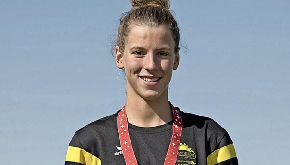 Julia Mattoscio holte Bronze über 200 m Rücken. Bild: Michael Schatzmann