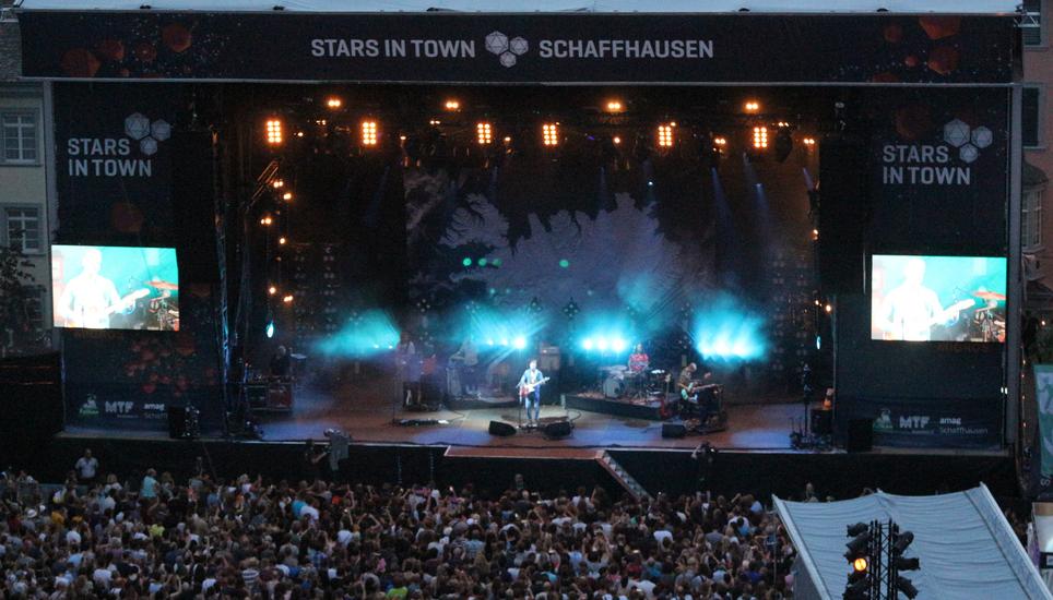 Über dem Herrenacker dunkelt es langsam ein. Bild: Adrian Zumstein