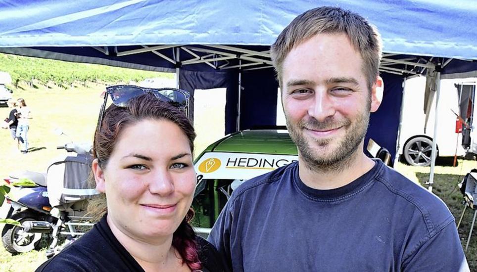 Als frischgebackener Ehemann ging der Trasadinger Andi Külling an den Start, unterstützt von Frau Aline.