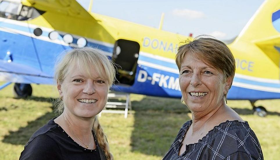Claudia und Doris Gremminger haben schon in Dubai einen Rundflug mit einem Wasserflugzeug gemacht.