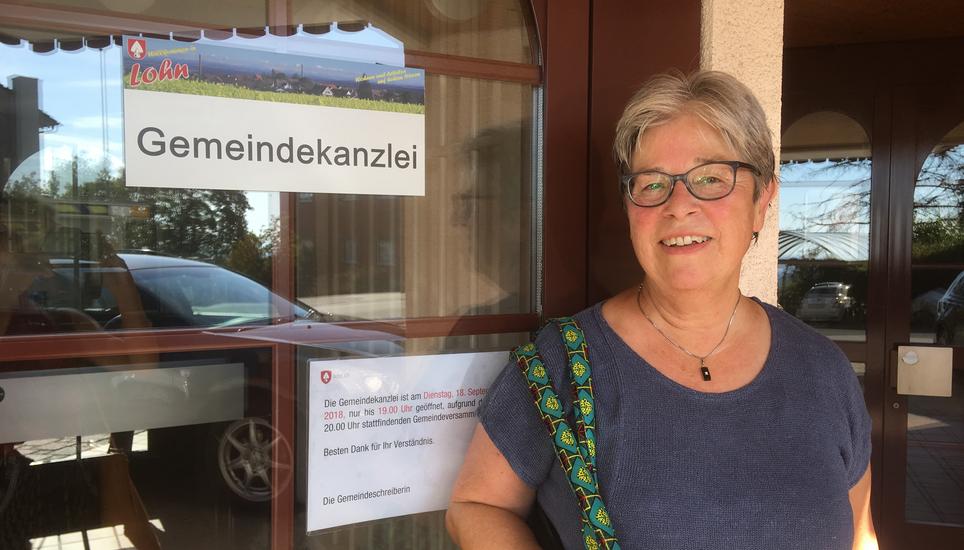 Vreni Wipf, Gemeindepraesidentin von Lohn. Bild: RM