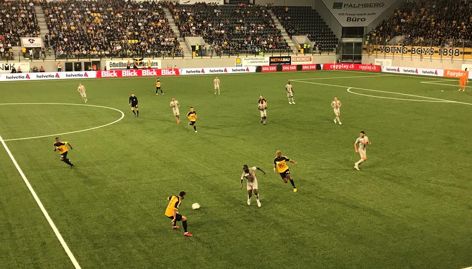 Unvergessen: Das Cup-Spiel im Lipo-Park 2018 gegen die Young Boys - damals leider mit dem besseren Ende für die Hauptstädter. Archivbild: Radio Munot