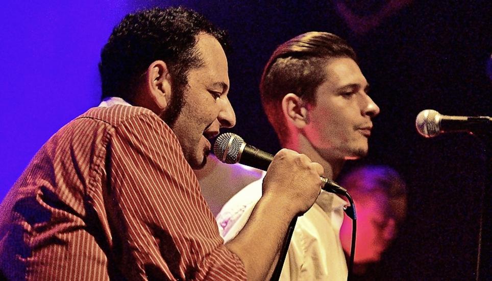 Ronny Bien (l.) ist und bleibt Präsident des Vereins Band-Union. Archivbild: Simon Müller
