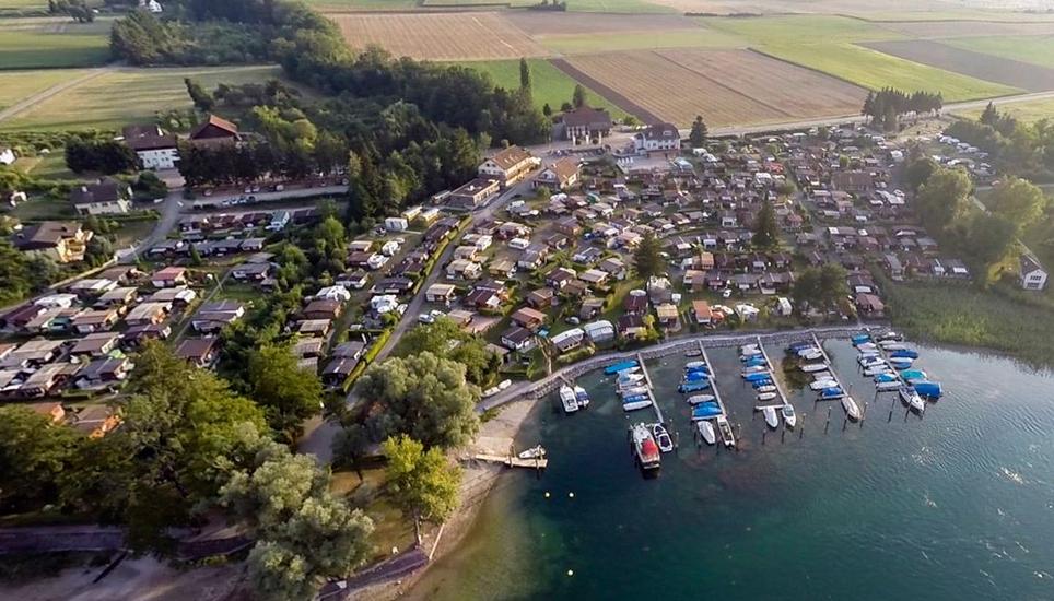 Der Blick auf den Campingplatz Wagenhausen. Bild: zvg