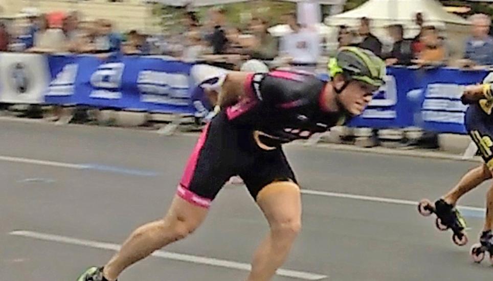 Ricardo Brütsch hielt am Engadin-Marathon gut mit den Stars mit. Bild: zVg