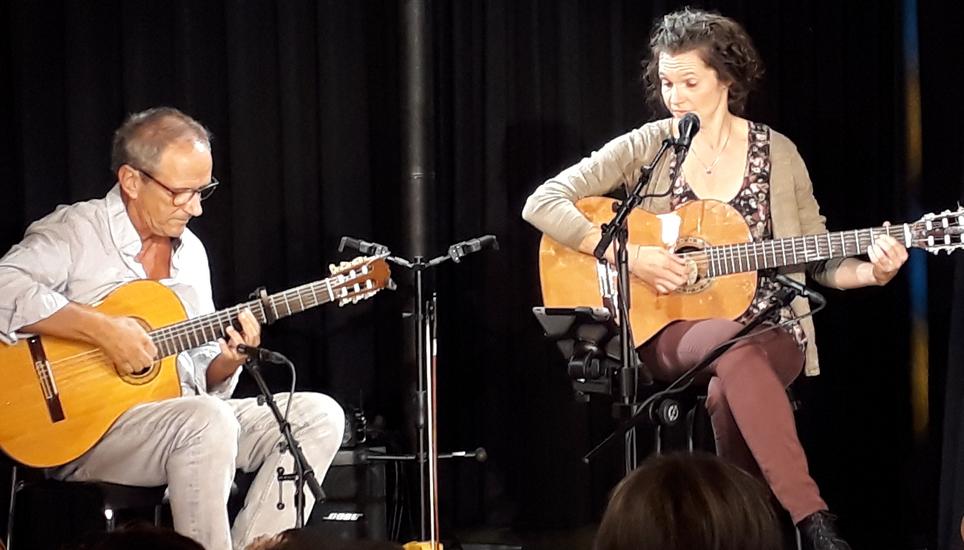 Das «Duo Hommage» bestehend aus Georg Della Pietra und Annette Démarais. Bild: Radio Munot