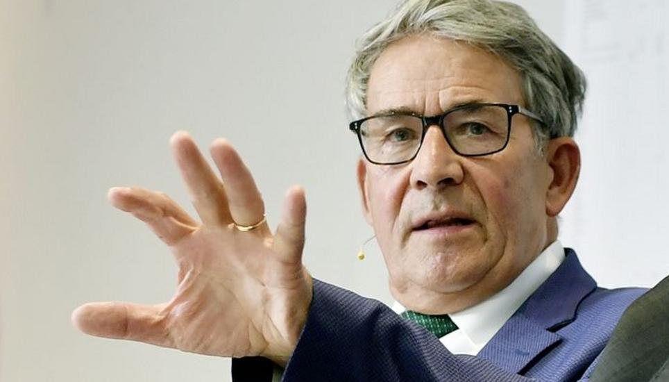 Urs Schwaller, Verwaltungsratspräsident der Post, während der gestrigen Medienorientierung in Zürich. Bild: Key