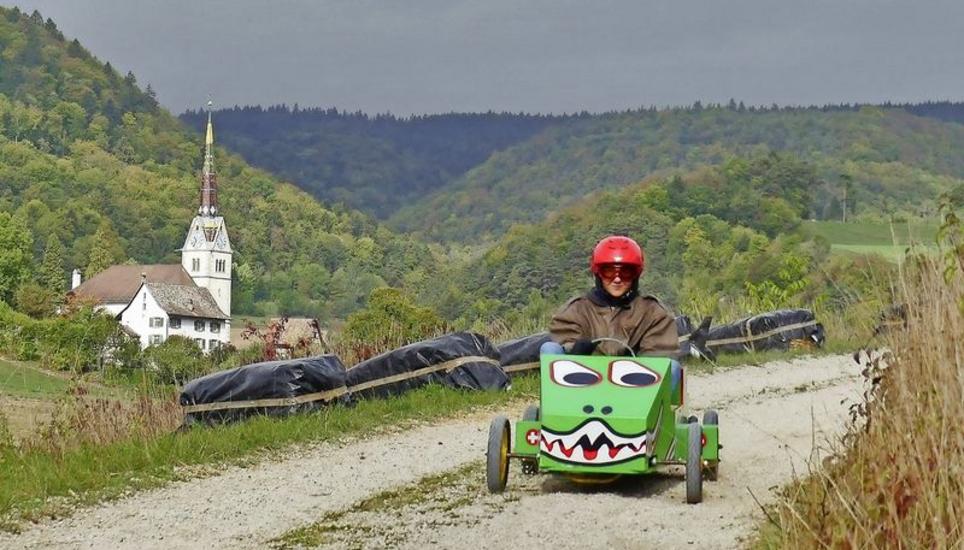 Rasant ging es runter ins Tal. Bild: Theo Kübler