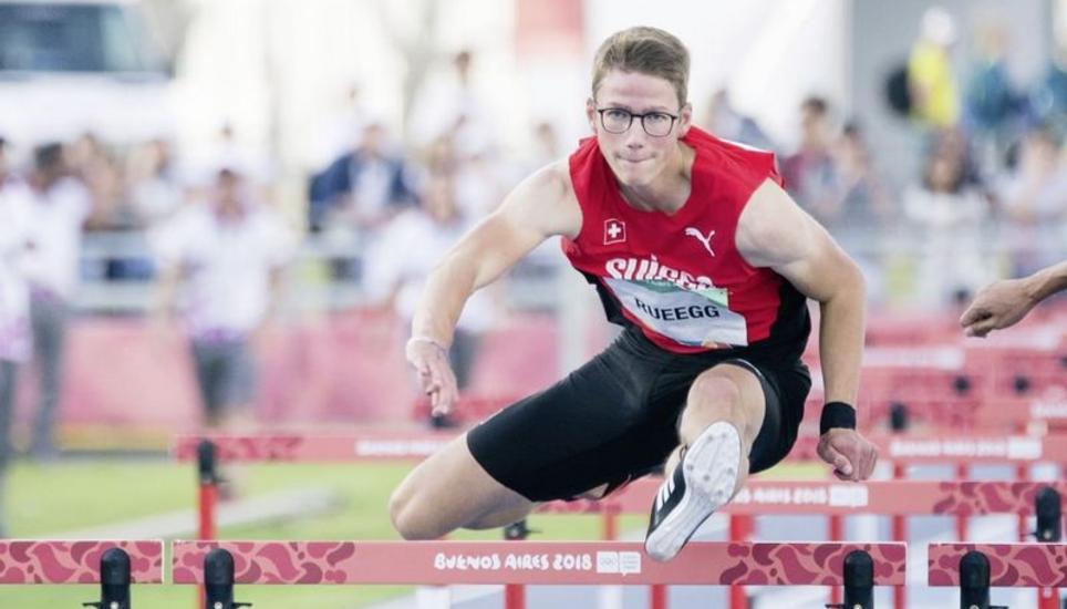 Der Diessenhofer Nick Rüegg muss seine gute Leistung im ersten Lauf morgen im zweiten Durchgang bestätigen. Bild: Swiss Athletics