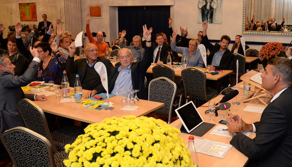 Die Schaffhauser FDP schickt ihren Regierungsrat Christian Amsler am Donnerstagabend einstimmig ins Rennen um die Nachfolge von Johann Schneider-Ammann. Bild: Selwyn Hoffmann