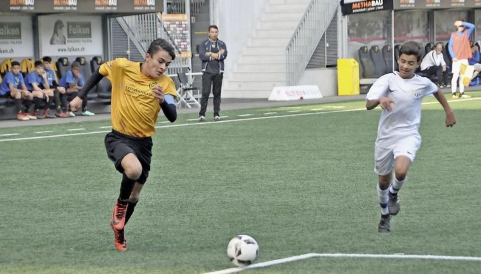 Drei Tore waren zu wenig: FCS-Captain Leon Hysenaj (links) traf dreimal, sein Team verlor aber mit 3:6. Bild: Pascal Oesch