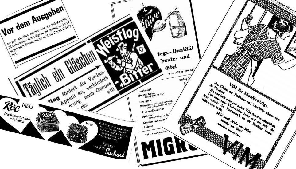 Werbung findet man überall auf der ganzen Welt. Diese Inserate stammen aus früheren Ausgaben der Schaffhauser Nachrichten.