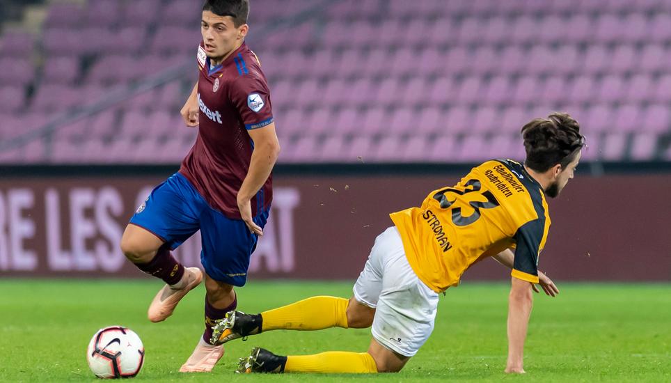 Gegen Servette FC hatte der FC Schaffhausem am Wochenende das Nachsehen. Doch wer ist wirklich Angstgegner der Schaffhauser? Die Antwort kommt überraschend. Bild: Key