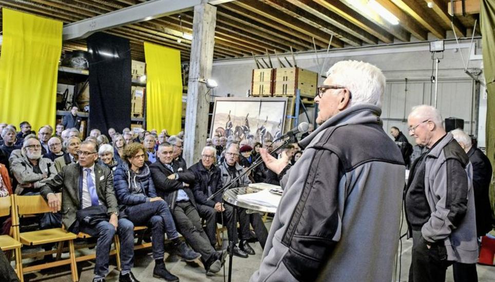Zahlreich kamen Interessierte ins Zeughausareal, um die Diskussion zum Landesstreik zu verfolgen. Bild: Selwyn Hoffmann
