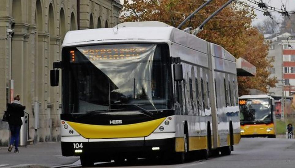 Die Trolleybusse der Linie 1 werden künftig auch ohne Oberleitungen fahren können. Bild: Julia Leppin