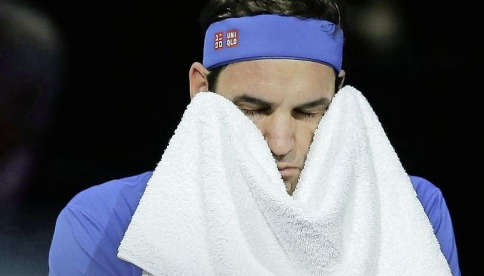 Erst mal in sich gekehrt: Roger Federer nach seinem Aus an der ATP-WM in London. Bild: Key