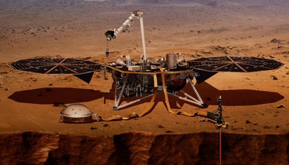 Die Sonde soll am Montag auf dem Mars landen. Bild: NASA