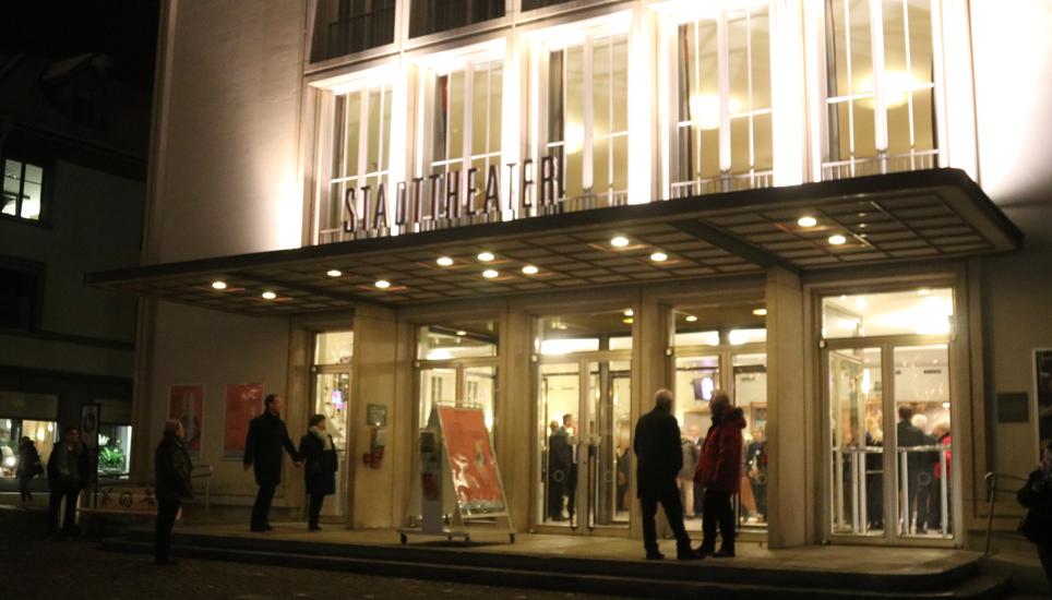 Das Schaffhauser Stadttheater ist heute Veranstaltungsort des traditionellen Neujahrsapéro. Bild: RD s der Schaffhauser Nachrichten.