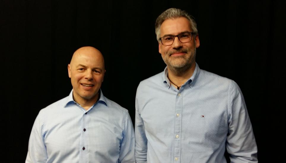 Scheinen zufrieden mit dem Film zu sein: Rolf Laib und Andreas Furger. Bild: RM