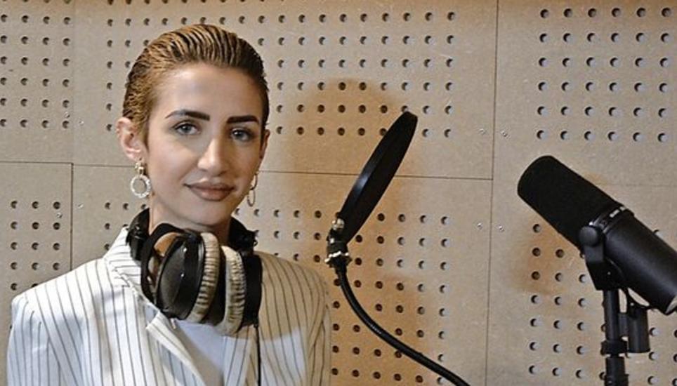 Im Tonstudio Voice’N Beats hat Desdina Nas ihr erstes Lied aufgenommen. Bild: Elena Stojkova