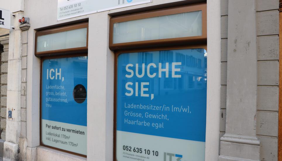 Hier wurden früher Handys verkauft.