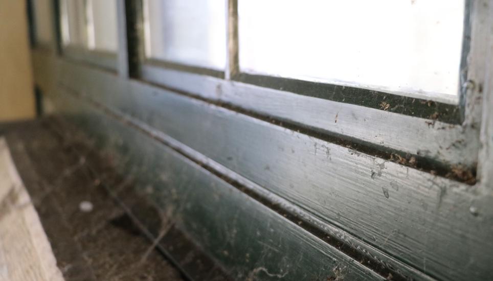Am Fenster machen sich heute Spinnenweben breit, wo früher neugierige Kunden hineingeschaut haben.