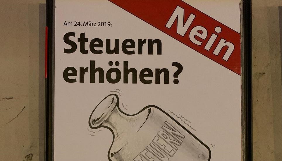 Die Bevölkerung hat einen höheren Steuerfuss abgelehnt.