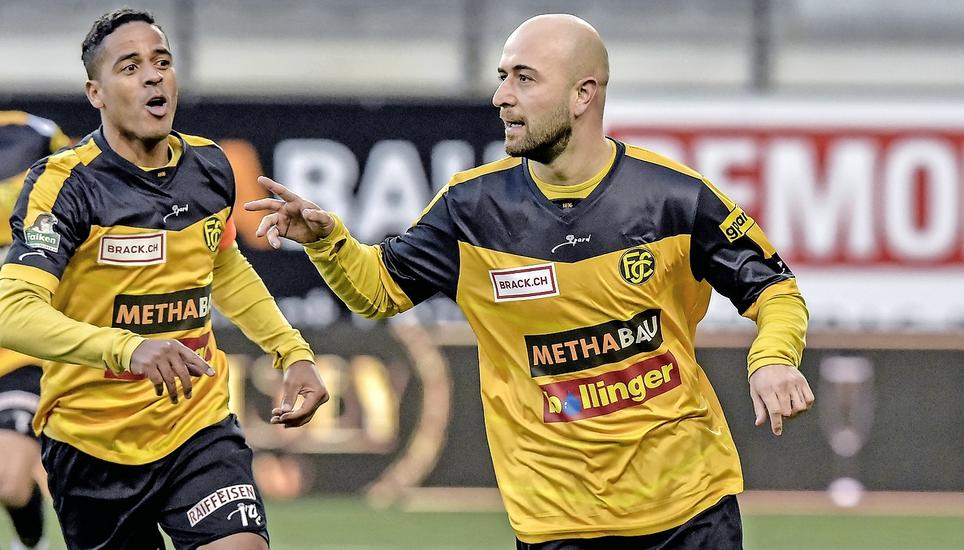 So soll es heute werden: Die FCS-Spieler um Goalgetter Tunahan Cicek können einen Erfolg bejubeln. Bild: Roger Albrecht