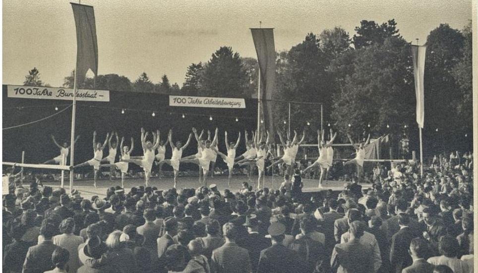 Beim Volkstag 1948 wurden in der Stadt Schaffhausen Vorführungen dargeboten.