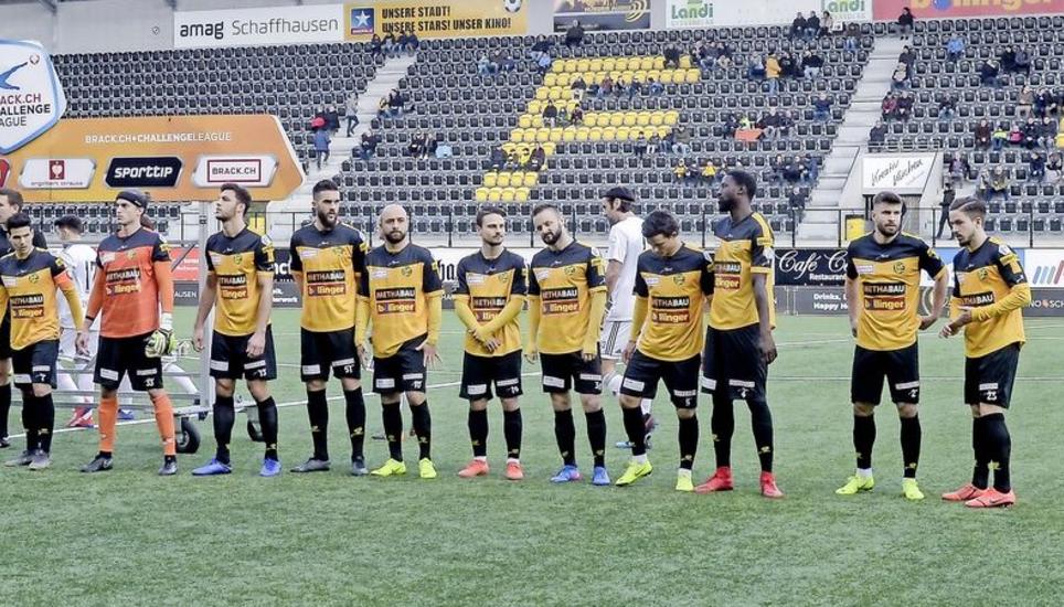 Die Spieler des FC Schaffhausen wollen auch in der nächsten Saison in der Challenge League spielen. Bild: Roger Albrecht