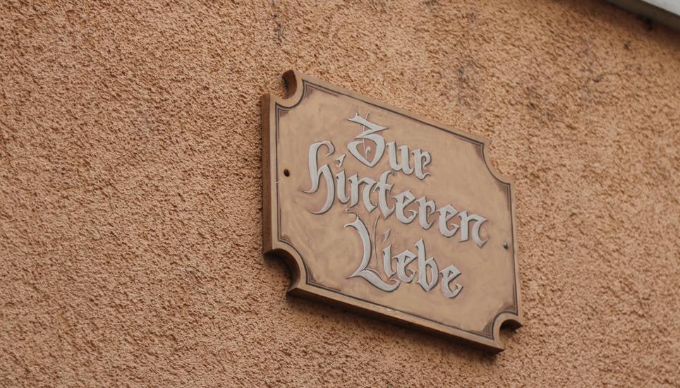 In der Webergasse wird die Liebe gross geschrieben.