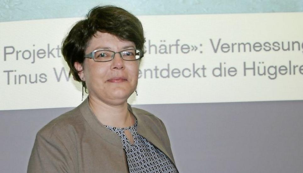 Die Archäologin Simone Benguerel referierte über spektakuläre Funde zu Pfahlbauten am Bodensee. Bild: Wolfgang Schreiber