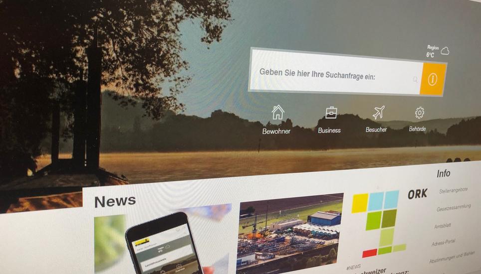 So sieht die neue Webseite des Kantons aus. Bild: OPP