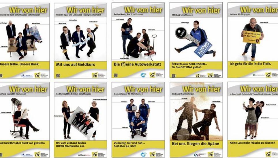 Bislang entstanden die Aufnahmen für die Plakate bei Ernst Müller in Neuhausen. Neu wird Patrick Stoll fotografieren. Bild: zvg