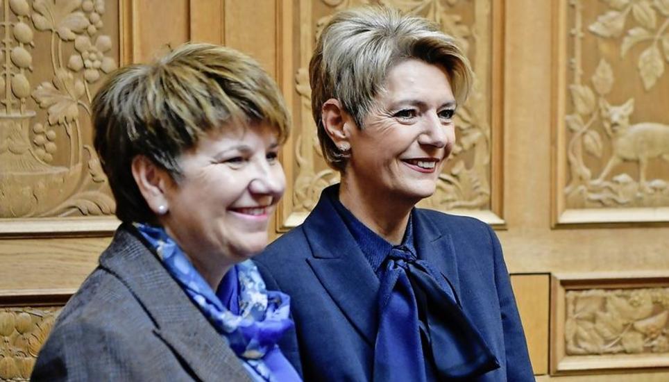 Viola Amherd (l.) und Karin Keller-Sutter. Bild: Key