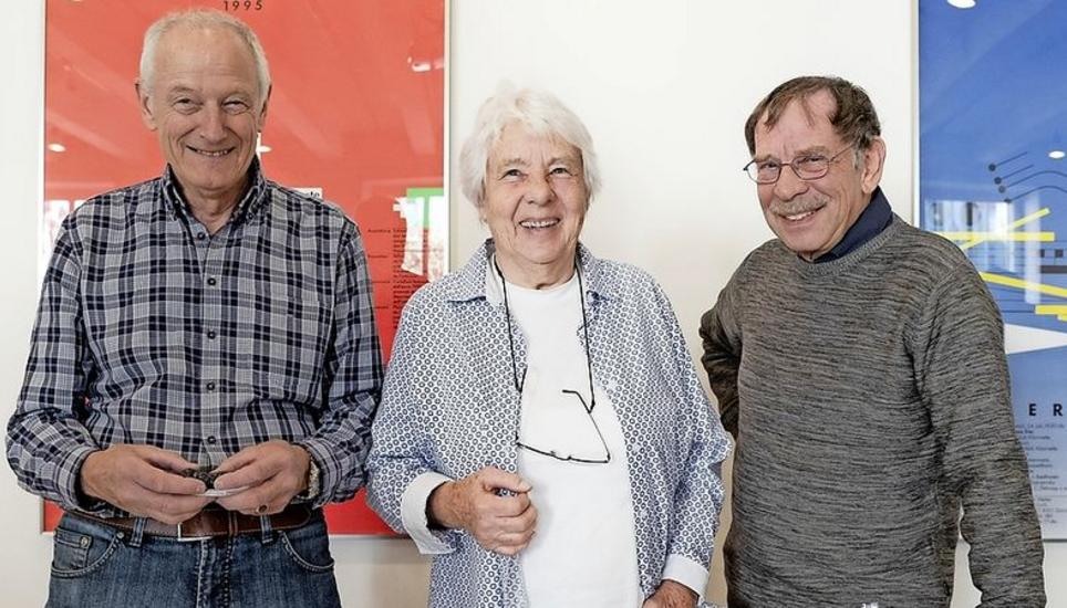 Hanspeter Schenk, Susi Demmerle und Hansjakob Schäppi von der NGSH organisierten den Verkauf.