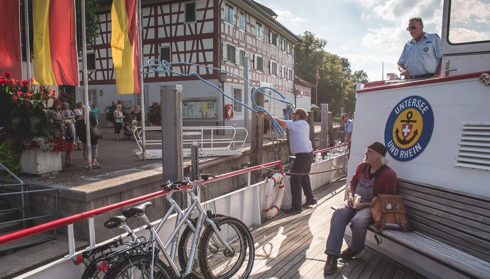 An einem Sonntag im August wurden über 4100 Passagiere mit den URh-Schiffen befördert. Bild: zvg
