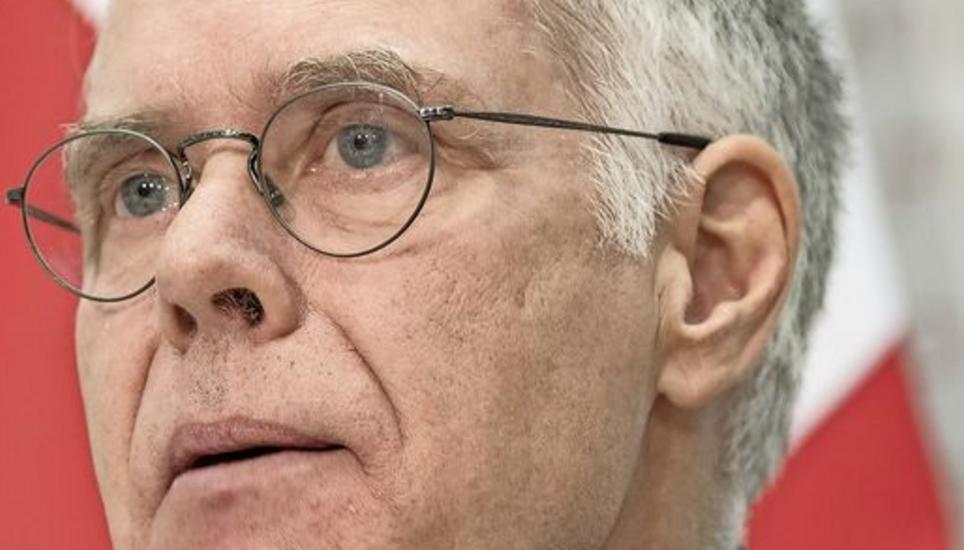 Angriffslustig: alt Bundesrat Moritz Leuenberger. Bild: Key