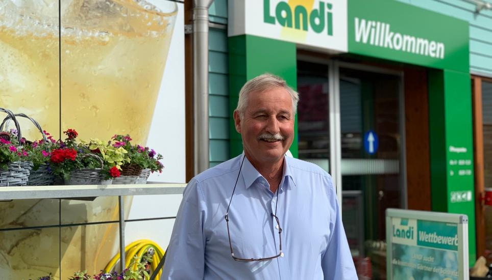 Hat gut lachen: Christian Lutz, Geschäftsführer der Landi Weinland.