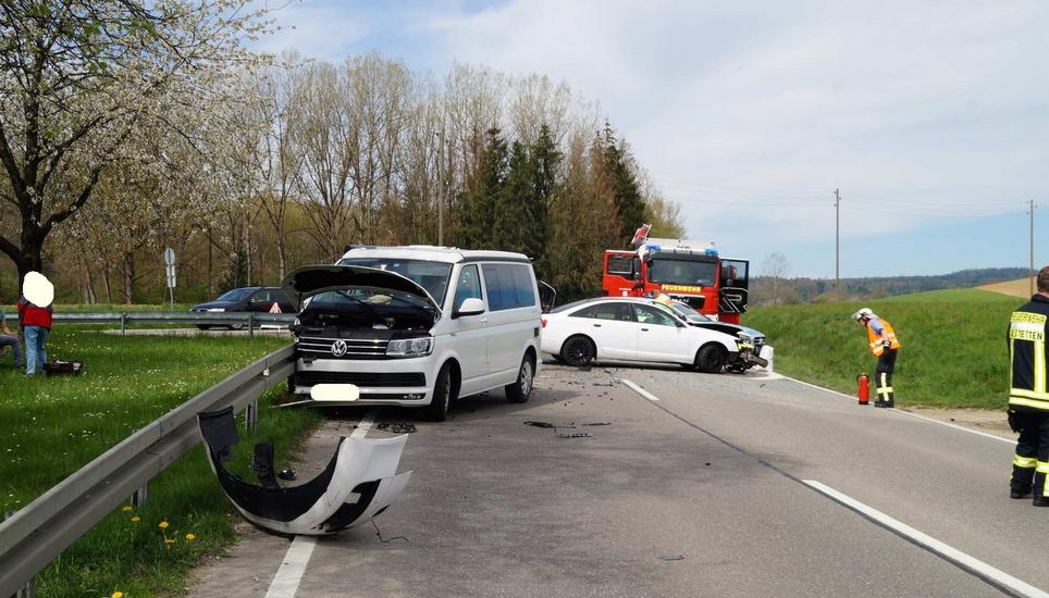 Die Feuerwehren aus Lottstetten und Jestetten waren ebenso im Einsatz.