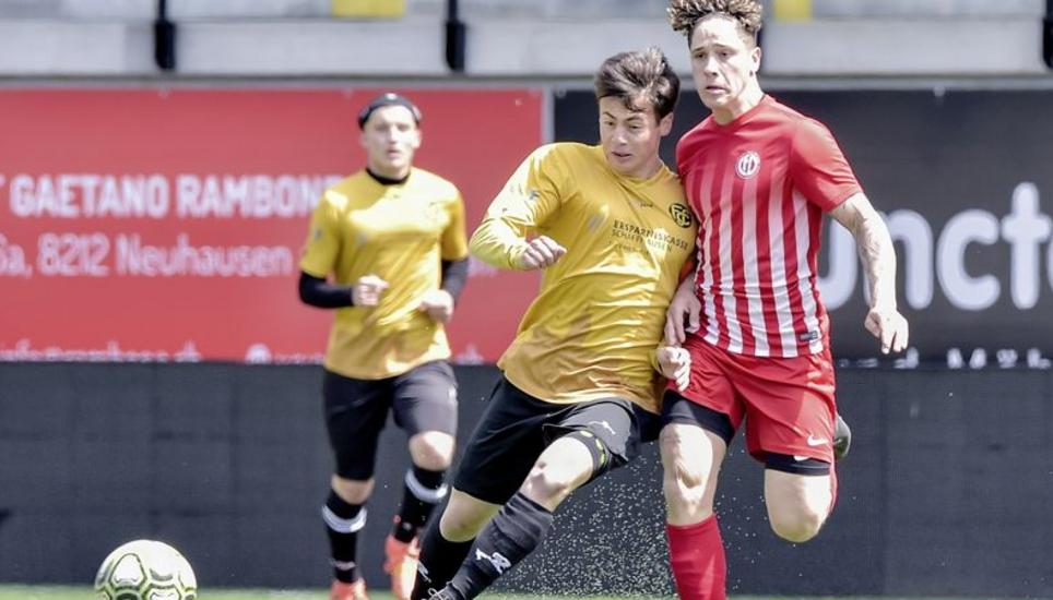 Ganz oben: Die A-Junioren des FC Schaffhausen. Bild: Roger Albrecht