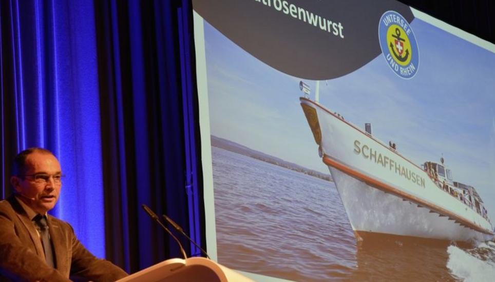 URh-Verwaltungsratspräsident Roger Forrer konnte an der Generalversammlung der Schifffahrtsgesellschaft ein sensationelles Ergebnis präsentieren. Bild: Alfred Wüger
